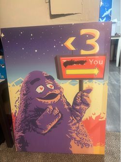 Grimace Canvas 3ft x 4ft