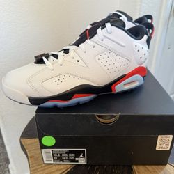 Jordan Retro 6 G  10.5 White/black Infrared