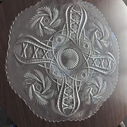 Glass Platter 23.5 Inches