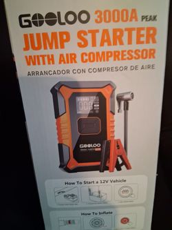 GOOLOO 3000A Peak Jump Starter with Air Compressor