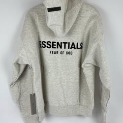 Fear of God Essentials Light Oatmeal Hoodie Size XXL | New