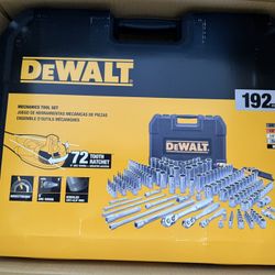 NEW! DEWALT Mechanics Tool Set, SAE and Metric, 1/2, 1/4, 3/8 Drive Sizes, 192-Piece (DWMT75049) 
