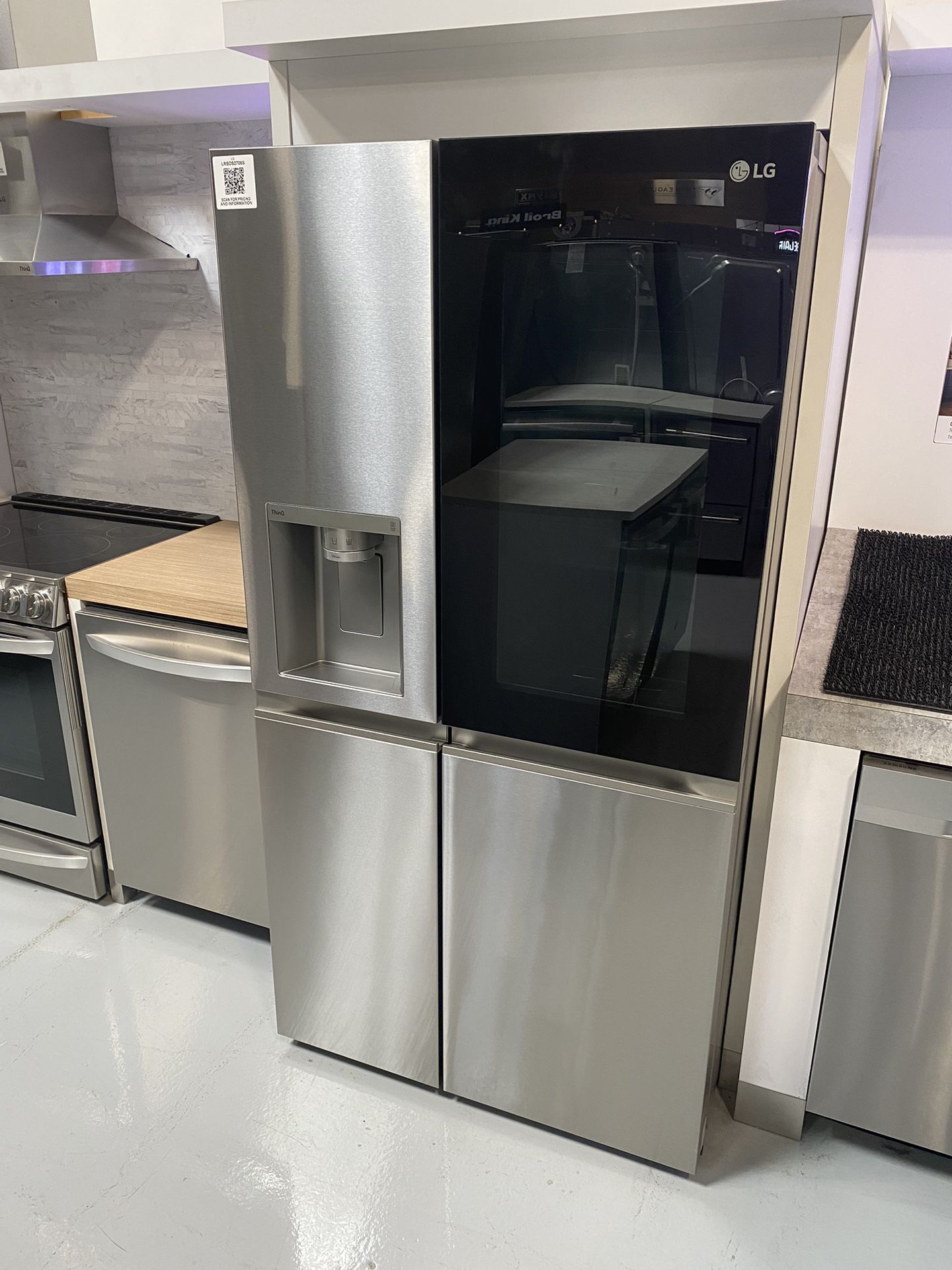 Stainless Steel 27 Cu. Ft. Side-by-Side InstaView Refrigerator 