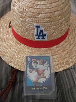2026 Dodgers x One Piece Night Luffy DON!! Card & Straw Hat Combo Set