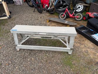 Aluminum folding bench