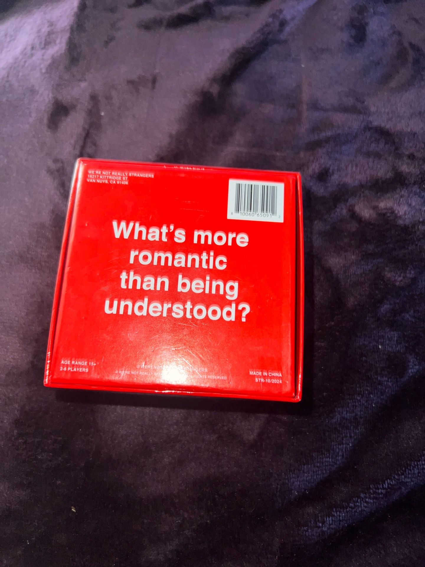 We’re Not Really Strangers Couples Edition Card Game