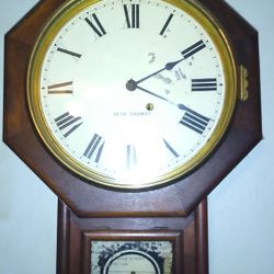 Rosewood Seth Thomas schoolhouse clock
