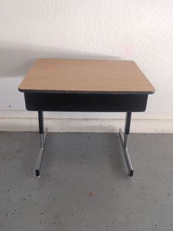 Student School Desk with Storage Cubby