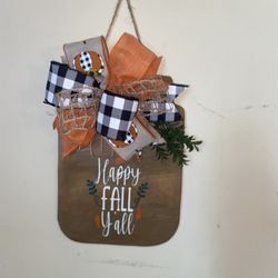 Happy Fall Yall Sign