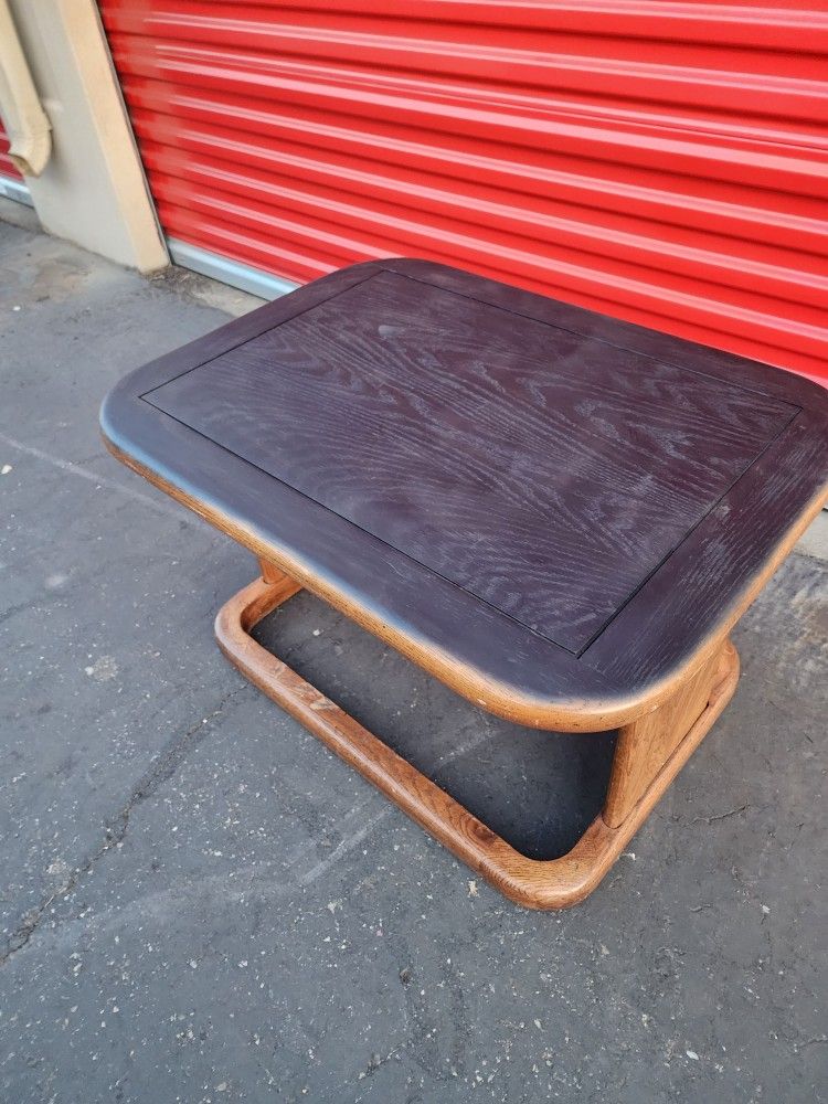 Coffee table that was painted for project