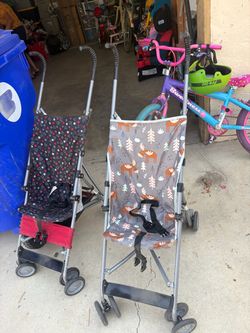 2 strollers