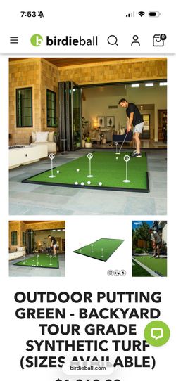 Birdie ball putting mat 3.5’x12’