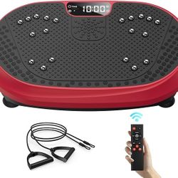 Vibration Plate Exercise Machine, Vibrating Fitness Platform for Lymphatic Drainage, Full Body Shaker Workout Equipment, Bluetooth Power Shaping Vibra