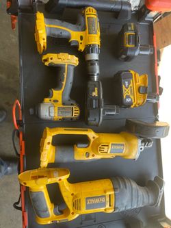Dewalt 18v tools.