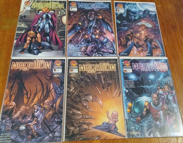 Negation 6 Comic Book Lot Includes Prequel Issue 6 Thru 10