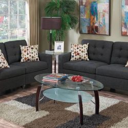 2 Pc Sofa And Loveseat Set