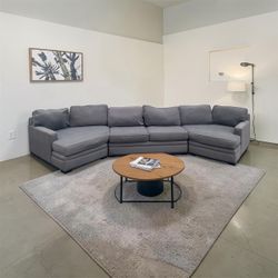 Gray Double cuddler Sectional Couch Free Delivery 🚚