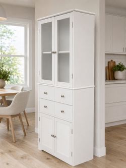 Tall White Pantry Cabinet – Only $99.99