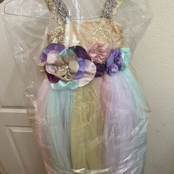 Unicorn Inspired Birthday Dress 6y