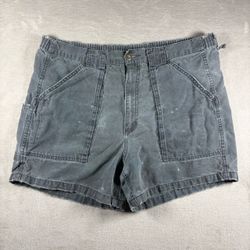 Vintage Hook & Tackle Beer Can Island Shorts Men's 38 Gray Cotton #3322