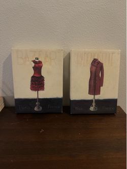 Set of 2 Vintage Paintings