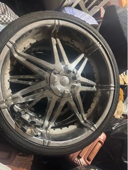 24” rims with tires