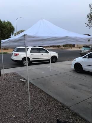 Used 10x10 comercial caravan canopy for sale in Glendale