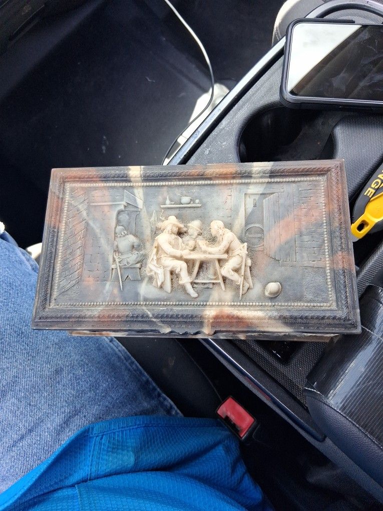Men In Pub Scene Jewelry Box