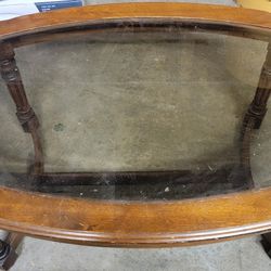 Glass Oval Coffee Table