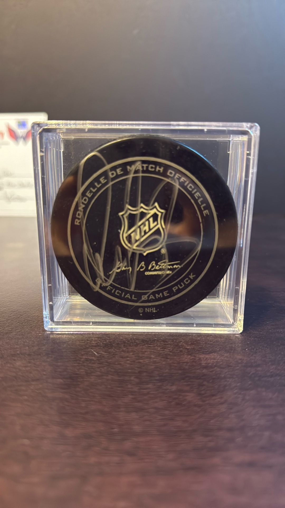 Alex Ovechkin Autographed On Both Sides. Very Rare!