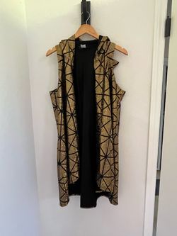 Gold Mens Hooded Concert Top