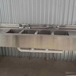 4 Comparment Bar Sink