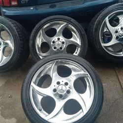 18" OEM Rare Mercedes Benz Wheels And Tires