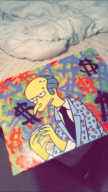 Simpsons Painting