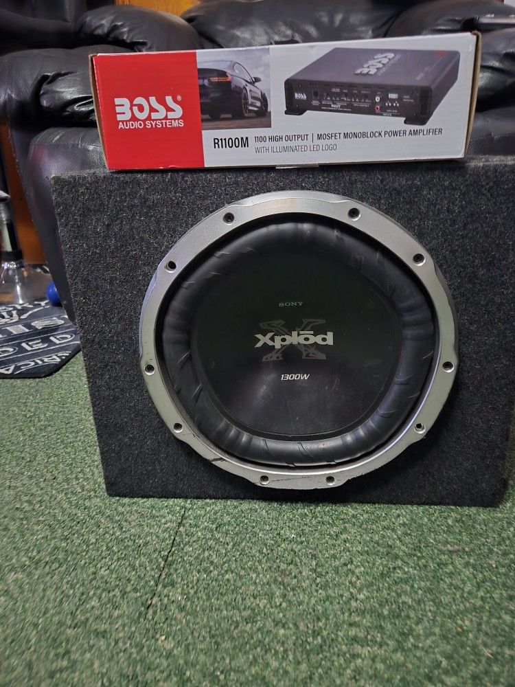 Sony Subwoofer and BOSS amplifier 