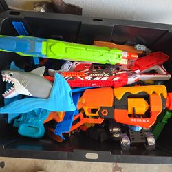 Nerf guns mixed with remote cars