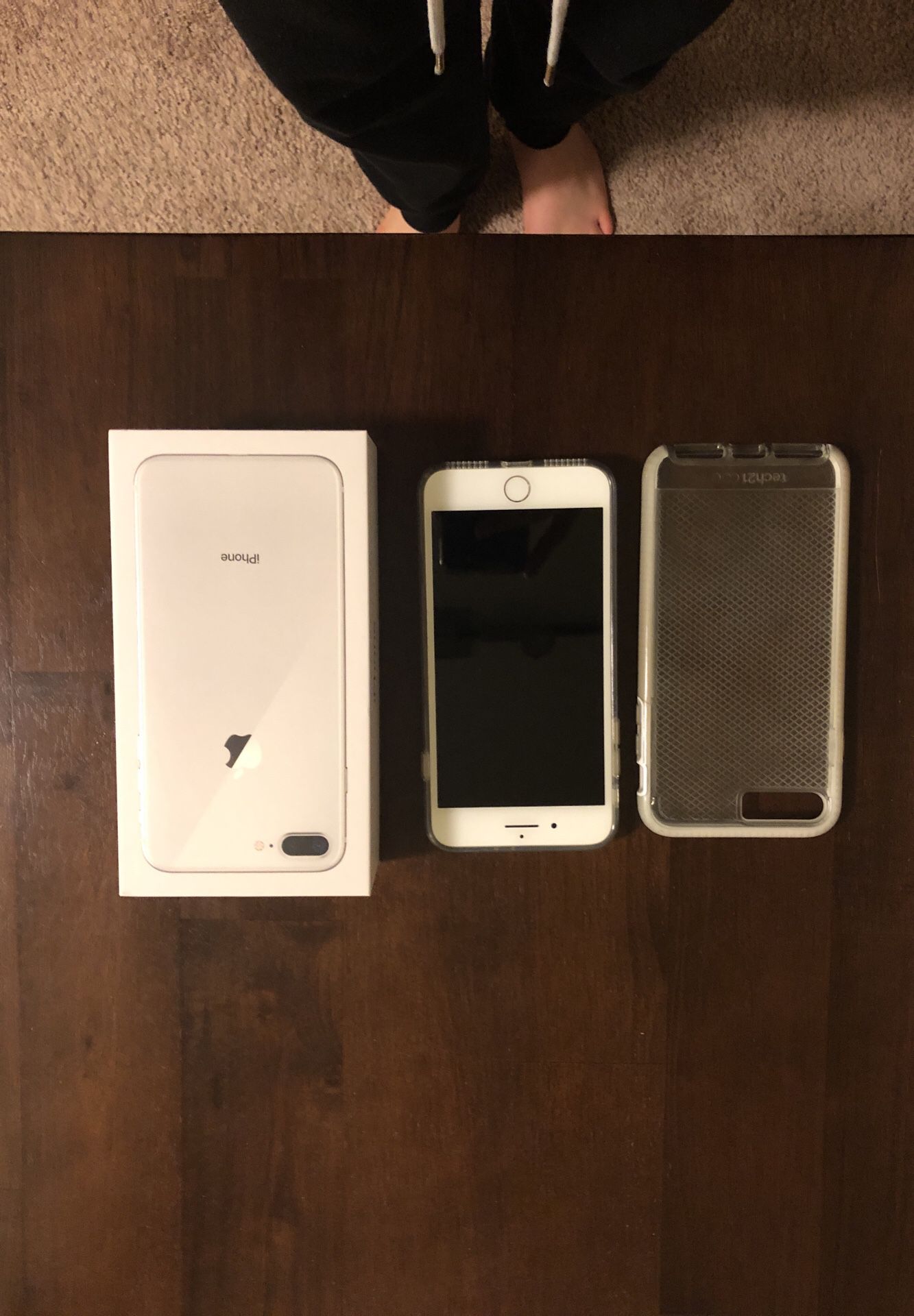 Iphone 8+ Unlocked Perfect Condition Lightly Used 64GB Silver
