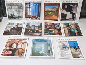 Architectural Digest Magazine Lot of 11 Nearly complete year 2002