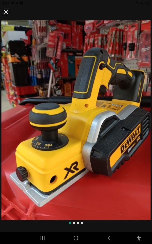 DeWalt 20V Max XR Brushless Cordless Planer.  Tool-Only 