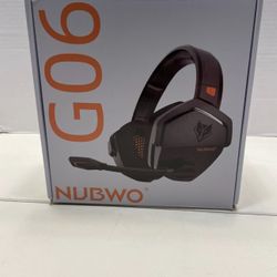 NUBWO GO6 Orange Wireless Gaming Headset w/Microphone