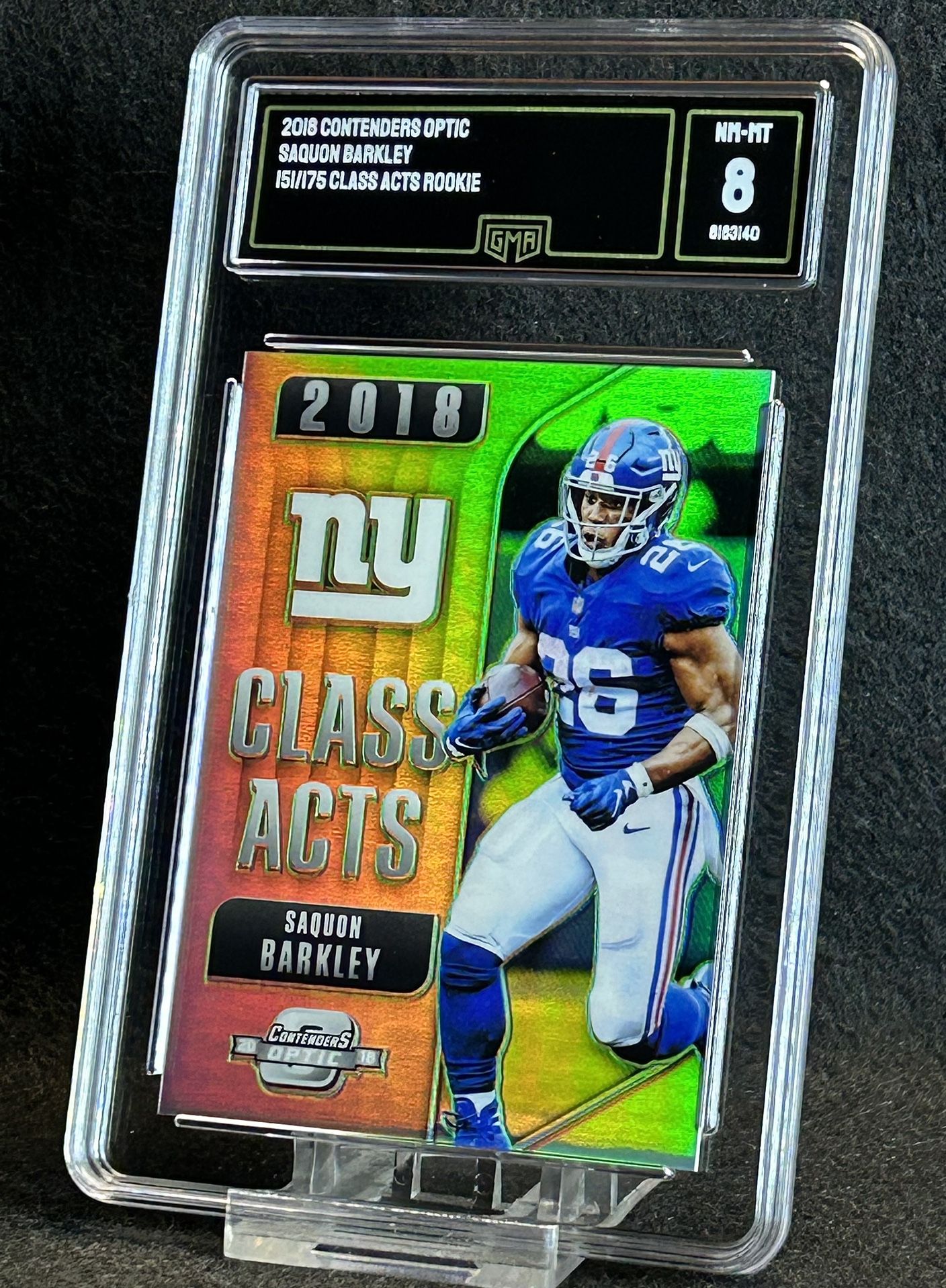 2018 Contenders π₯ Saquon Barkley π₯ Class Acts Rookie 151/175 GMA 8 NM-MT π - Giants / Philadelphia Eagles