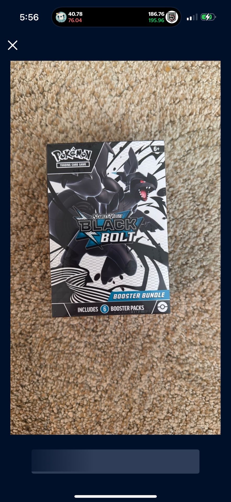 Pokemon Black Bolt Booster Bundle