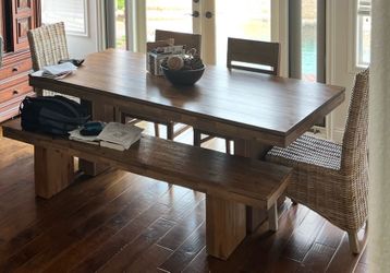 Dining Table, Bench & 4 Chairs
