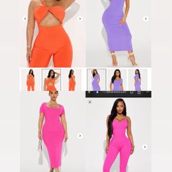 fashion nova 4 piece bundle lot 