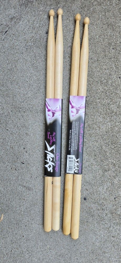Drum Sticks Brand New On Stage
