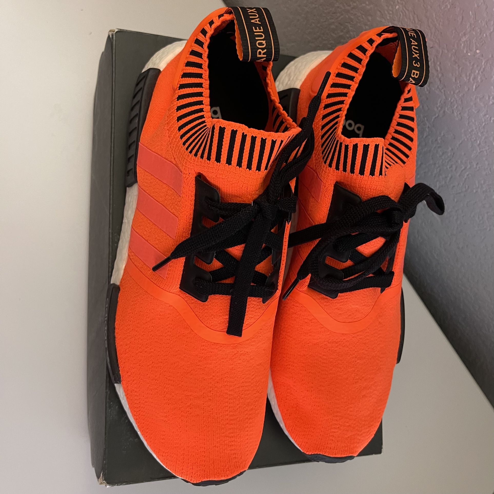 R1 Triple Nmd R1 Pk On Feet Adidas NMD R1 Energy Aqua Depop