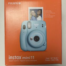 Fujifilm Instax Mini 11 Instant Camera - Sky Blue Brand New