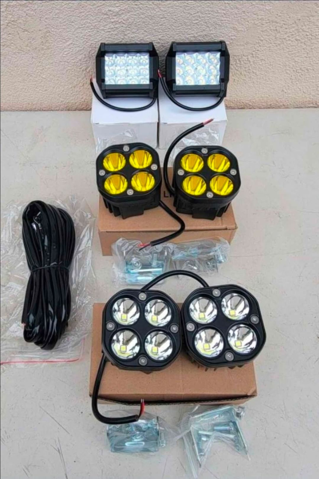 LED Light Pods Work Lights Luces Focos Niebla Neblina Chevy Gmc Ford Toyota Dodge Ram Chevrolet Jeep
