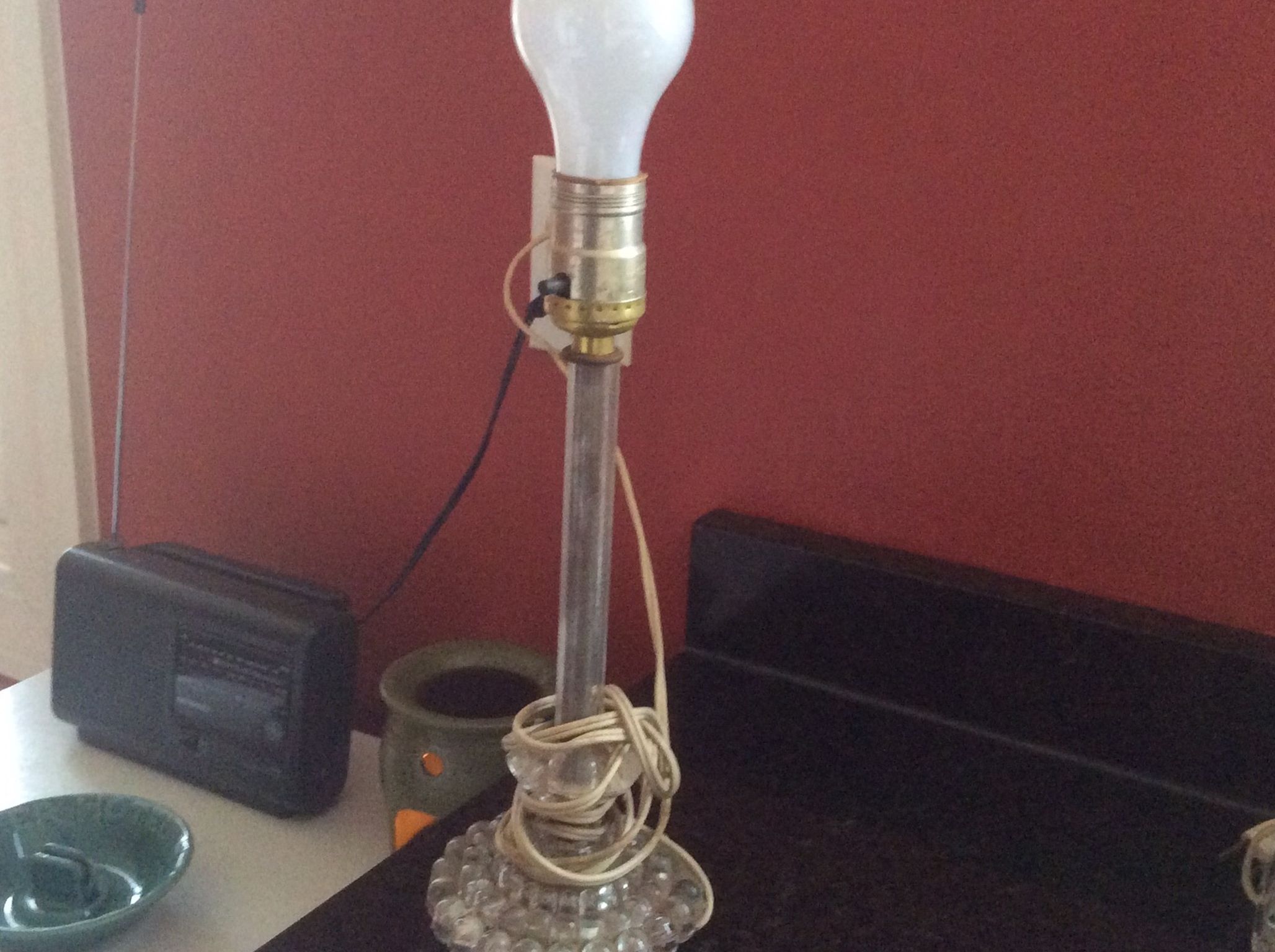 Vintage Glass Lamp