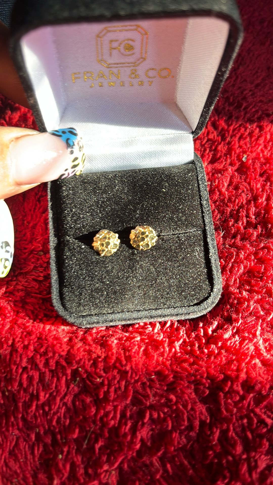 10kt Gold Nugget Earrings